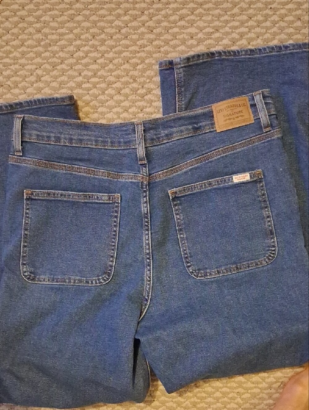 Levis strauss signature Straight Leg High Waist Loose Jeans 12 - Picture 3 of 4